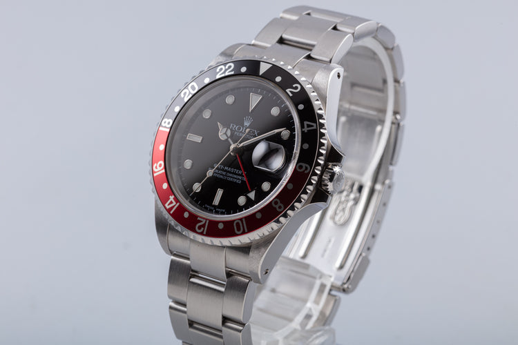 2000 Rolex GMT Master II 16710 "Coke" with Caseback Sticker