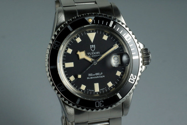 1981 Tudor Submariner 94110 Black Snowflake