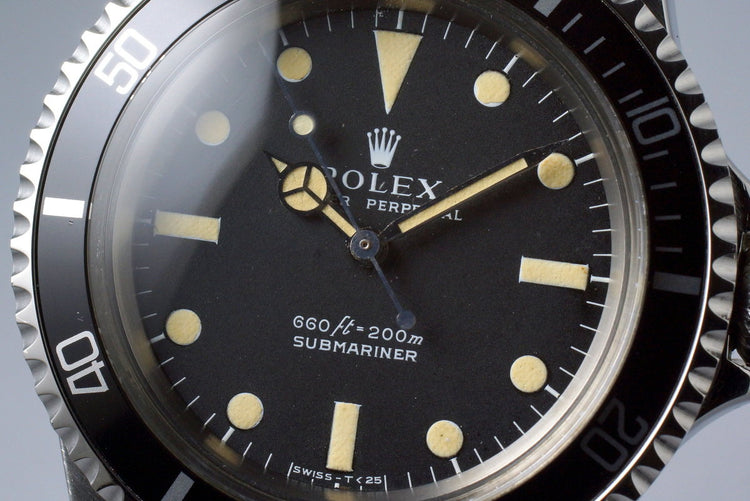 1970 Rolex Submariner 5513 Serif Dial