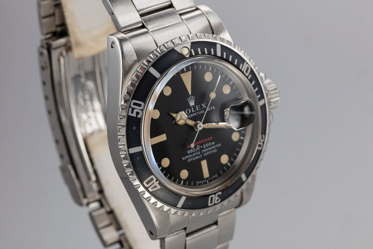 1970 Rolex Submariner 1680 with MK IV Red Dial