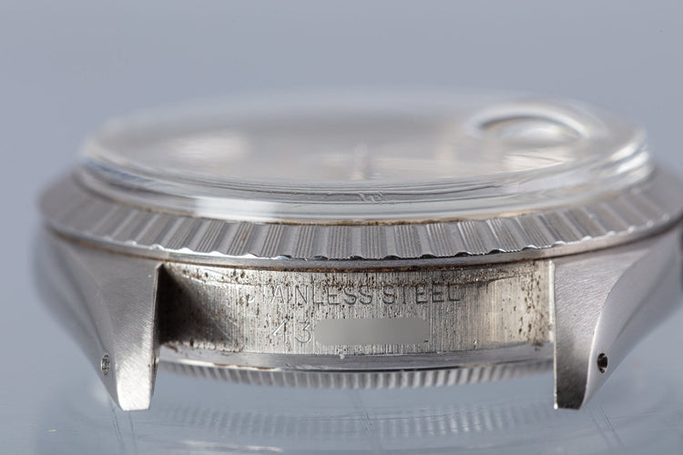 1976 Rolex Stainless Steel 1603 Datejust Silver Dial Creamy Lume Plots