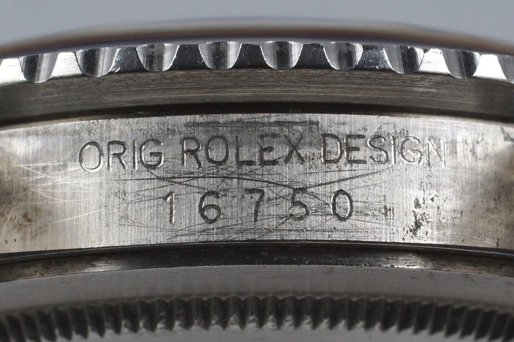 1985 Rolex GMT 16750 Spider Dial with Box and Papers