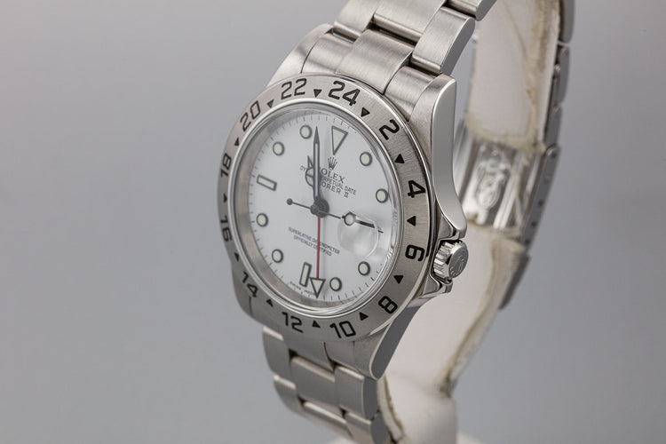 2003 Rolex Explorer II 16570 T White Dial
