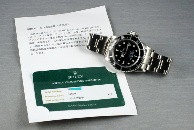 1991 Rolex Sea Dweller 16600 with Japanese RSC Papers