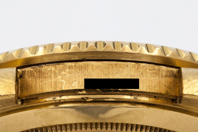 1982 Rolex YG Submariner 16808 Black Nipple Dial