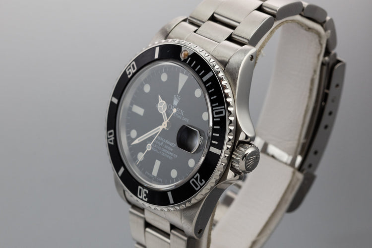 1983 Rolex Submariner 16800 Matte Dial