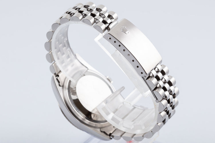 1995 Rolex Unpolished Case DateJust 16234 with Silver Patina Dial