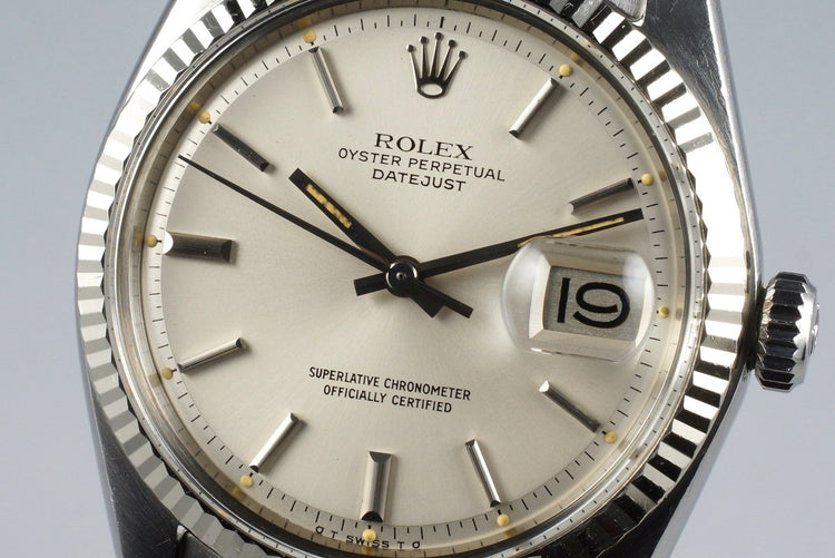 1972 Rolex DateJust 1601 Silver Cream Sigma Dial