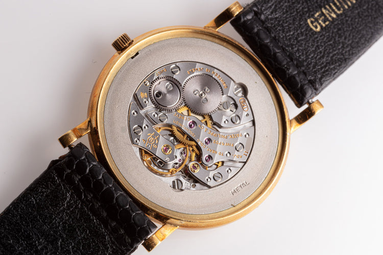 1971 Vintage Patek Philippe 18K YG Calatrava 3520D with Papers & Original Receipt