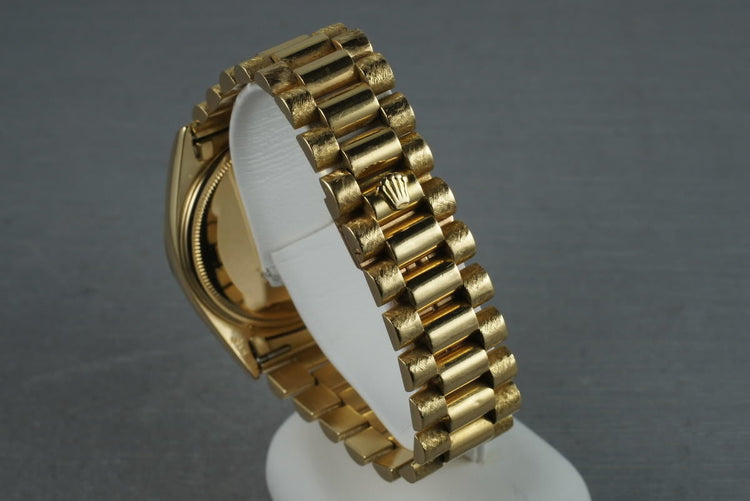 1970 Rolex Vintage President 1803 with Linen Dial and Morellis finish