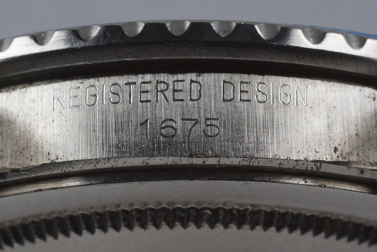 1971 Rolex GMT 1675 Mark I Dial and Fuchsia Insert