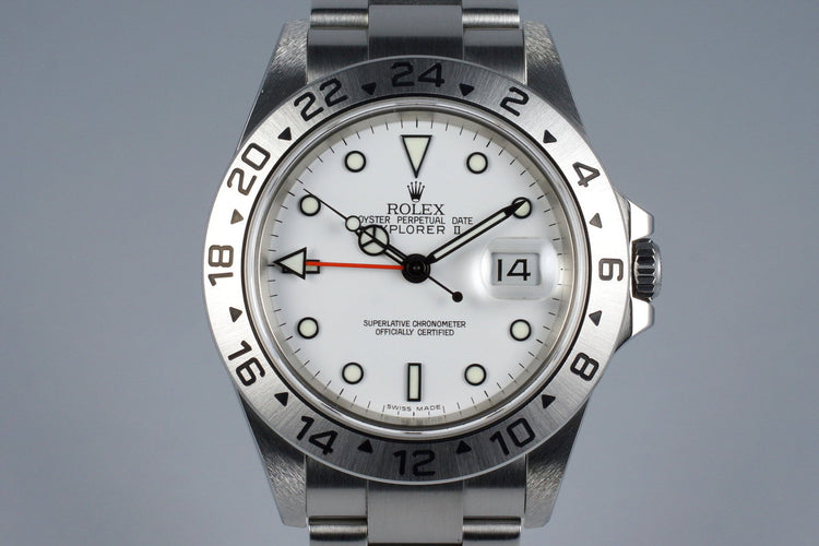 2003 Rolex Explorer II 16570 White Dial with Box and Papers