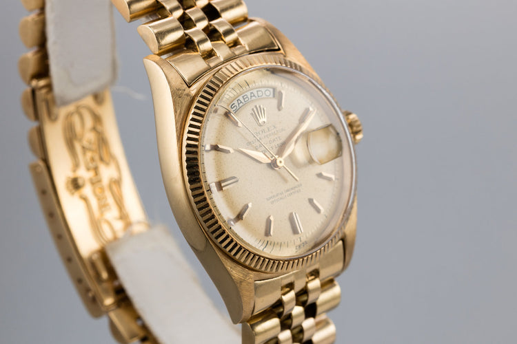 1958 Rolex 18K YG Day-Date 6611B with Serpico Y Laino Dial