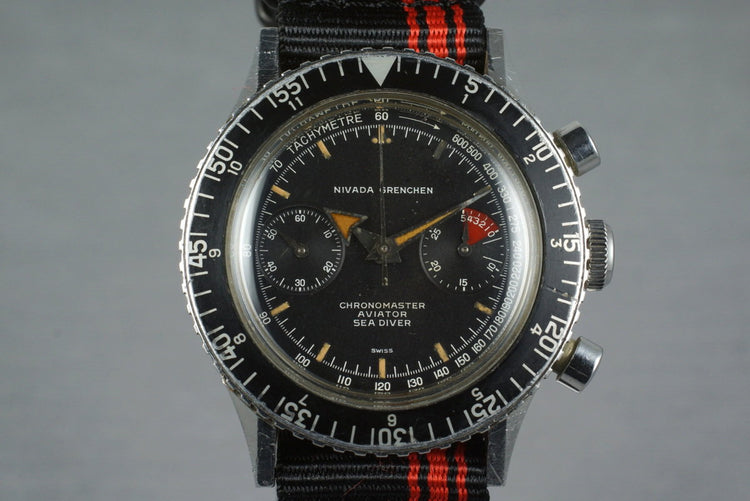 1960’s Navada Grenchen ChronoMaster Aviator Sea Diver 9812