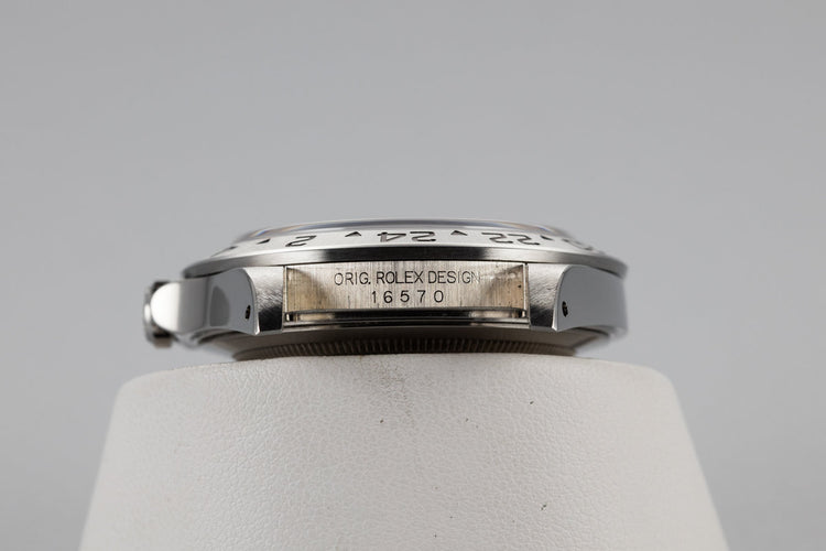 2001 Rolex Explorer II 16570 Black Dial with Box and Papers