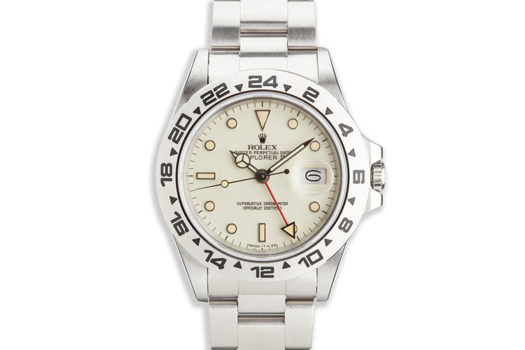 1984 Rolex Explorer II 16550 Cream Rail Dial