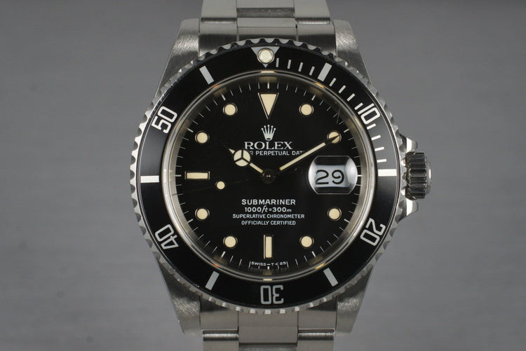 1988 Rolex Submariner 16610