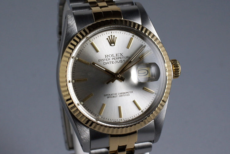 1987 Rolex Two Tone DateJust 16013 with Box and Papers