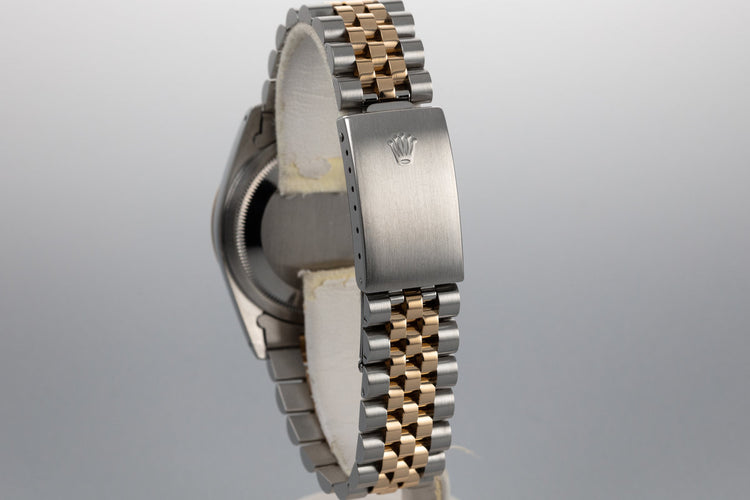 1990 Rolex Two Tone DateJust 16233 with Gold Tapestry Dial