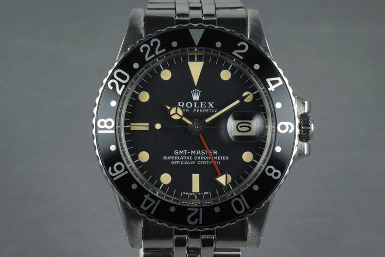 1971 Rolex GMT 1675 with Japanese RSC Papers