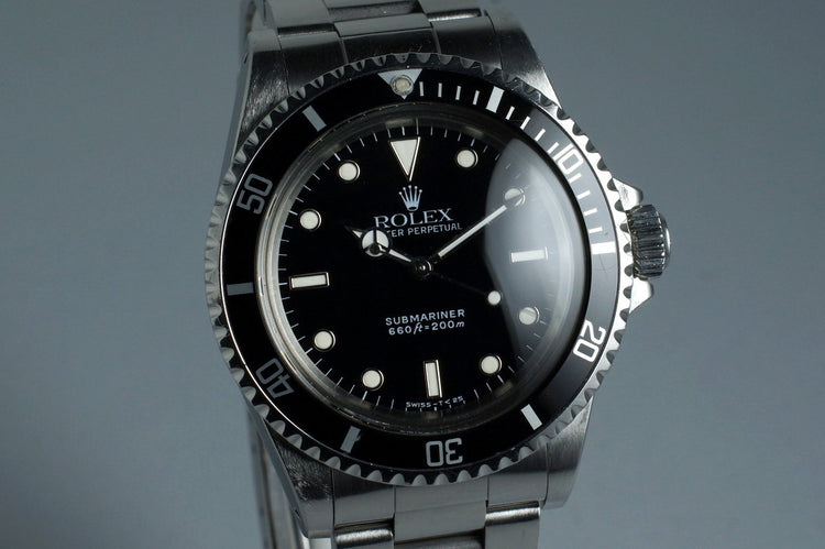 1987 Rolex Submariner 5513 with Box and Papers