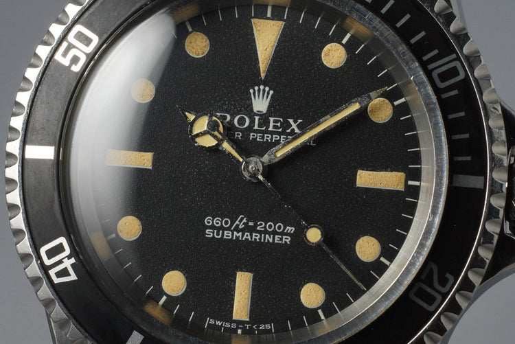 1970 Rolex Submariner 5513 Serif Dial