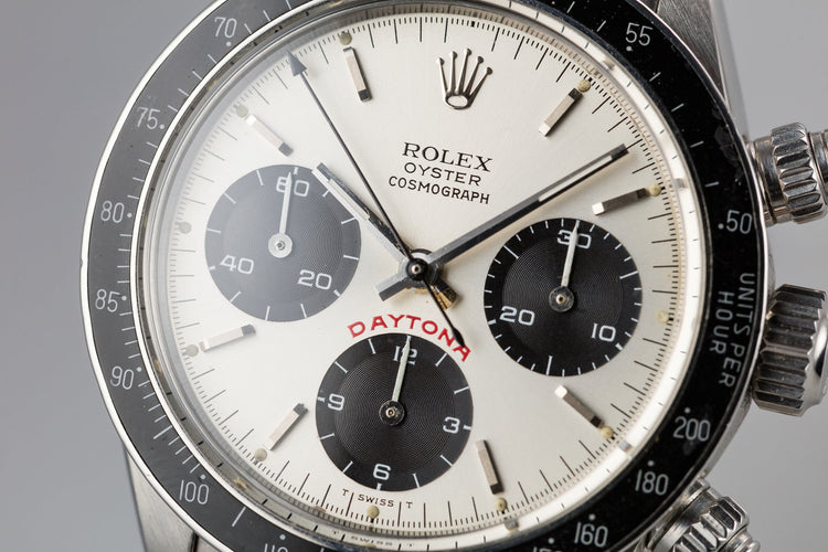 1980 Rolex Daytona 6263 Silver "Big Red" Dial with Papers and Service Papers