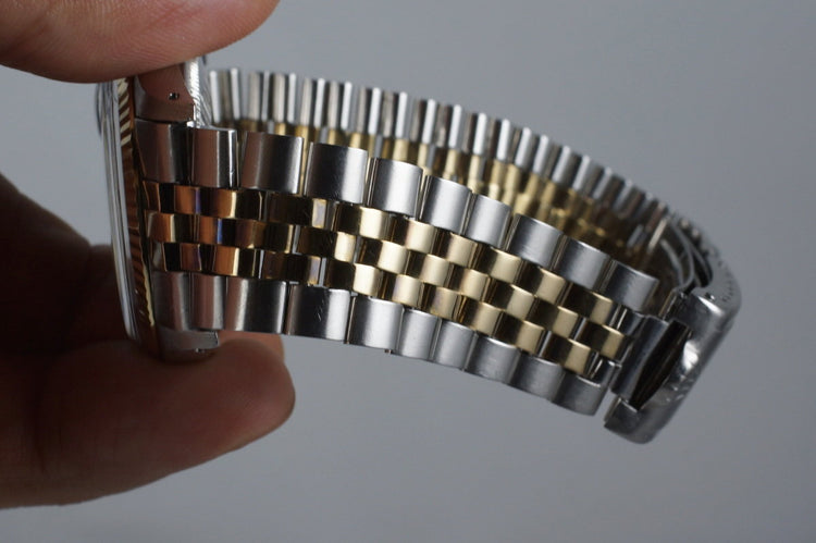 1971 Rolex Two Tone DateJust 1601 Blue Textured Dial