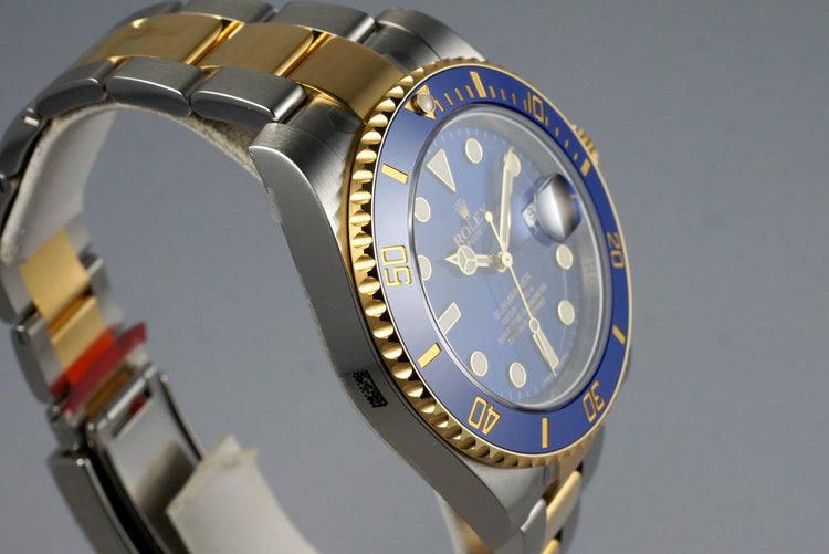 2015 Rolex Two Tone Submariner 116613LB with Box and Papers