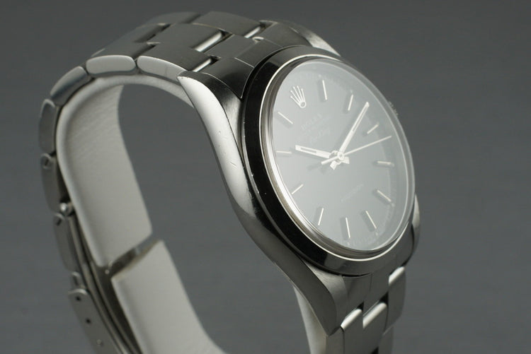 2002 Rolex Air-King 14000M with Black Dial