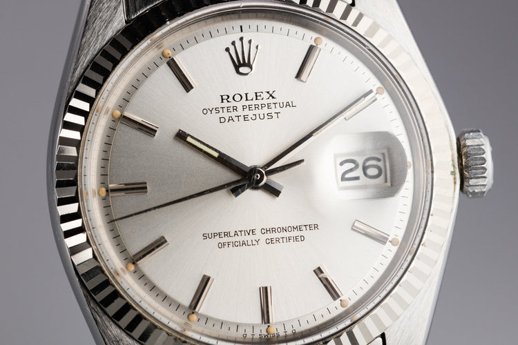 1973 Rolex DateJust 1601 Silver Sigma Dial