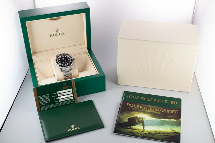 2011 Rolex Submariner 14060M Four Line Dial with Box and Papers
