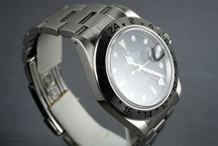 1999 Rolex Explorer II 16570 Black Dial with Box and Papers