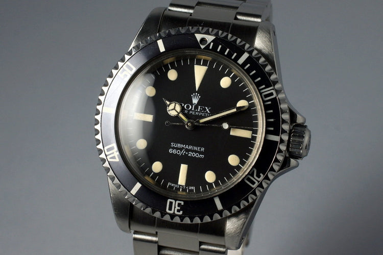 1982 Rolex Submariner 5513 Mark IV Maxi Dial
