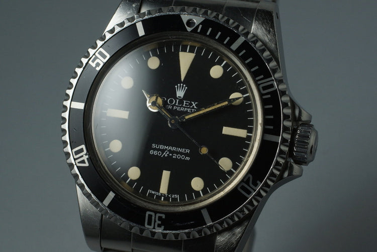 1980 Rolex Submariner 5513 Mark 3 Maxi Dial