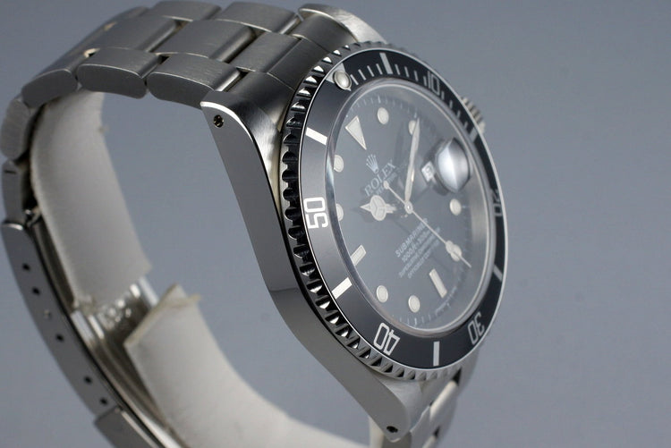 1991 Rolex Submariner 16610 with Box and Papers NOS