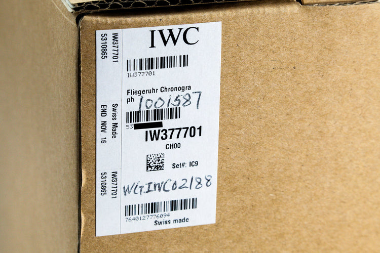 2015 IWC Pilot’s Chronograph IW377701 with Box and Papers