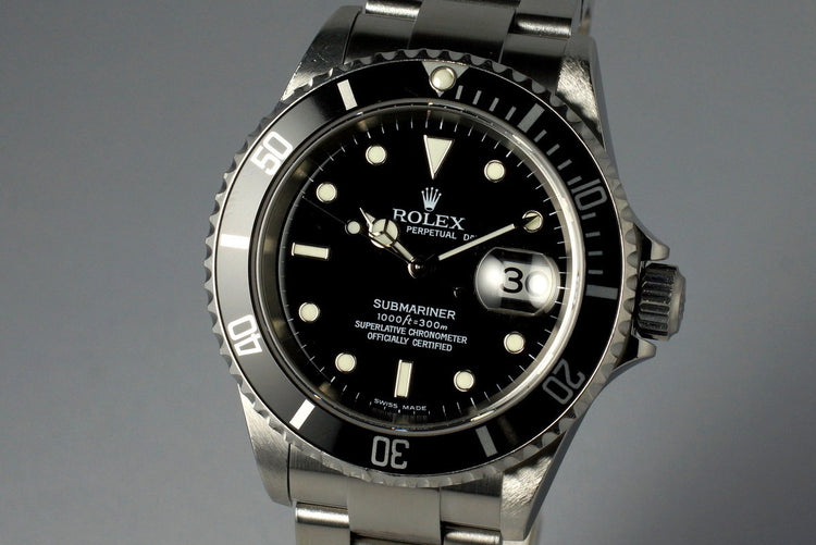 2003 Rolex Submariner 16610 with Box and Papers