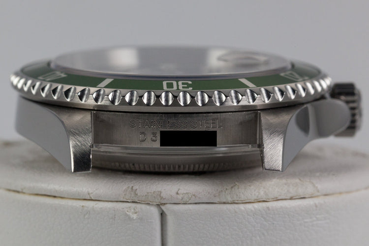 2005 Rolex Submariner 16610 Green Bezel with Box and Papers