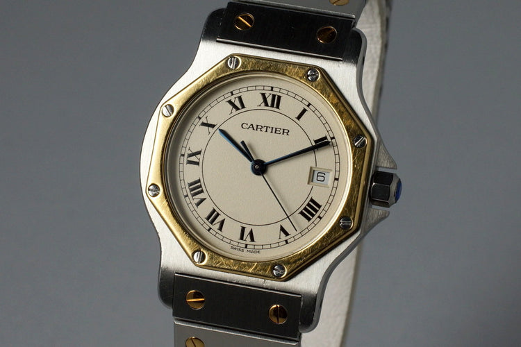 Cartier Ladies Quartz Two Tone Santos Octagon 187902