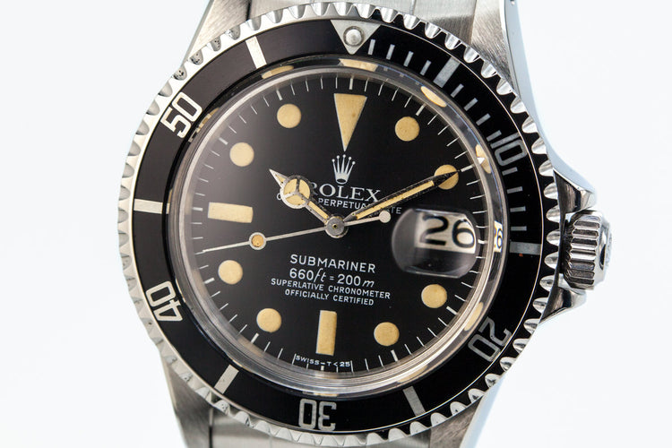 1972 Rolex Submariner 1680 with Mark 1 Matte Dial