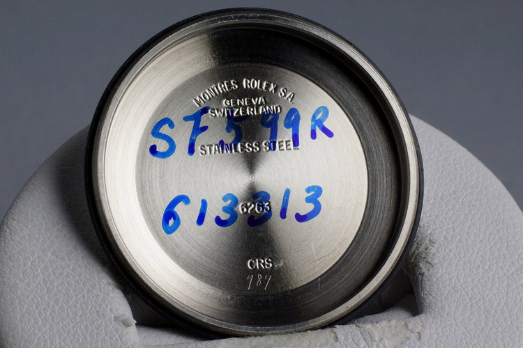 1987 Rolex Daytona 6265 Black Big Red Daytona Dial