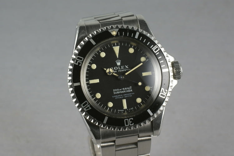Rolex Submariner 5512 Unpolished Case