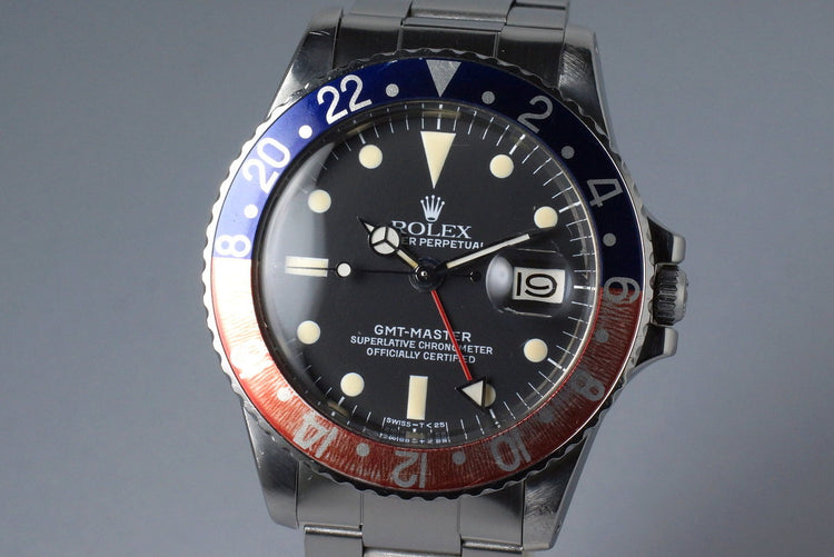 1970 Rolex GMT 1675 with RSC Papers