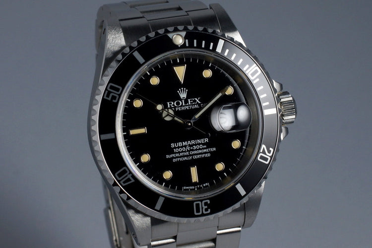 1991 Rolex Submariner 16610