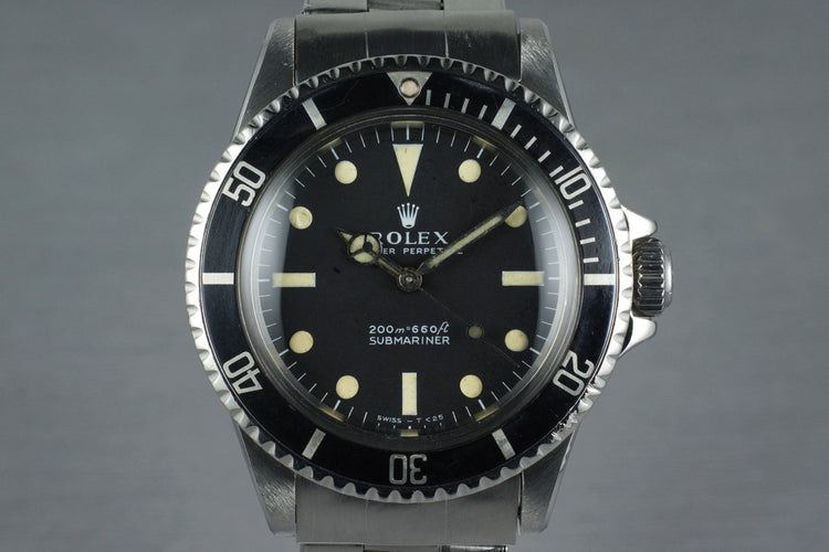 1967 Rolex Submariner 5513 Meters First
