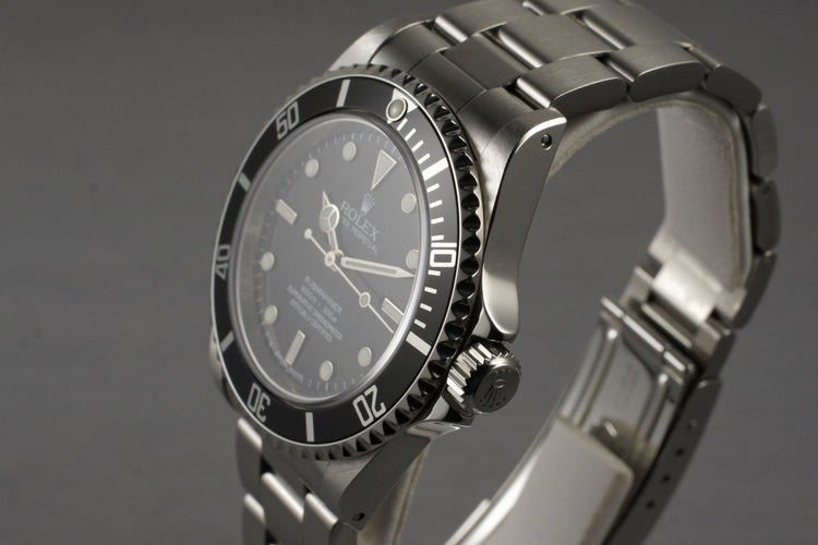 2007 Rolex Submariner 14060M with 4 Line Dial