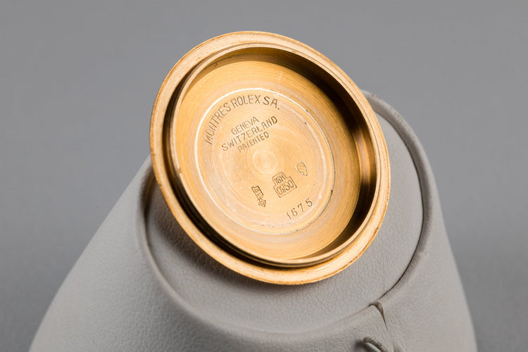 1973 Rolex 18K YG GMT-Master 1675 with Brown Nipple Dial