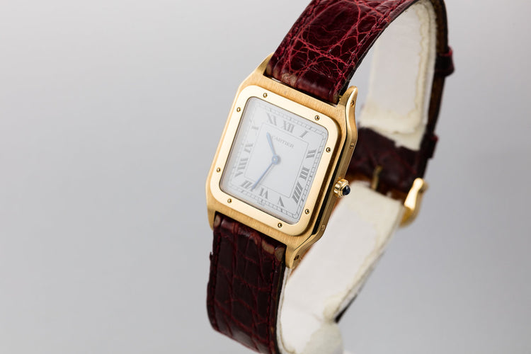 Cartier 18K YG Santos Dumont Paris Mecanique 15751