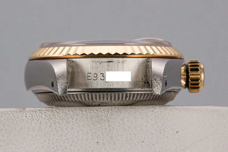 1990 Rolex Two-Tone Ladies DateJust 69173 Champagne Diamond Dial